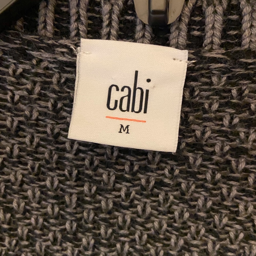 CAbi Charcoal Open Front Cardigan - Picture 6 of 7
